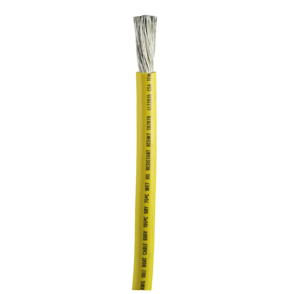 Ancor Yellow 1/0 AWG Battery Cable - Sold By The Foot [1169-FT] - First Stop Marine