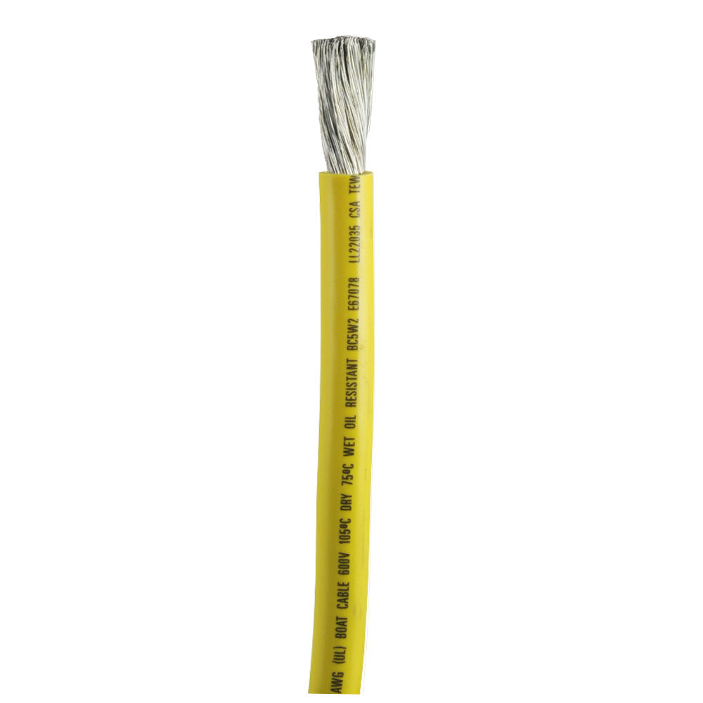 Ancor Yellow 2/0 AWG Battery Cable - Sold By The Foot [1179-FT] - First Stop Marine