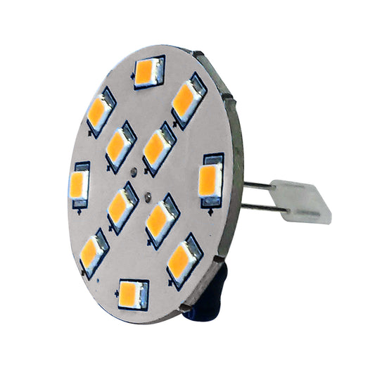 Lunasea G4 10 Back Pin LED Light Bulb - 12VAC or 10-30VDC/2W/140 Lumens - Warm White [LLB-21UW-21-00] - First Stop Marine