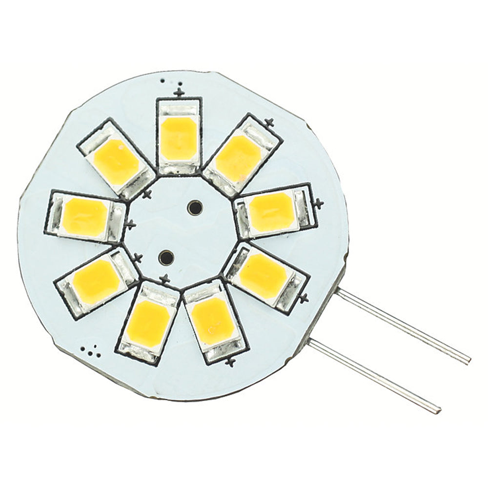 Lunasea G4 8 LED Side Pin Light Bulb - 12VAC or 10-30VDC/1.2W/123 Lumens - Warm White [LLB-216W-21-00] - First Stop Marine