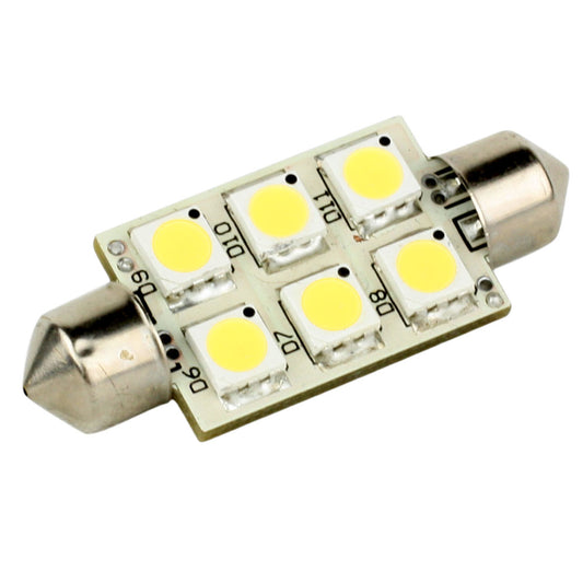 Lunasea Single-Sided 6 LED Festoon - 10-30VDC/1.5W/97 Lumens - Warm White [LLB-186W-21-00] - First Stop Marine