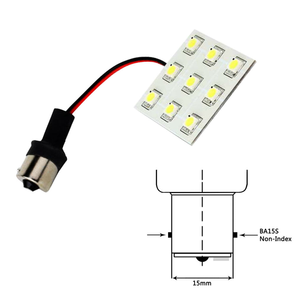 Lunasea Bayonet 9 LED Bulb BA15S - 12VAC or 10-30VDC/2W/149 Lumens - Warm White [LLB-229W-21-00] - First Stop Marine