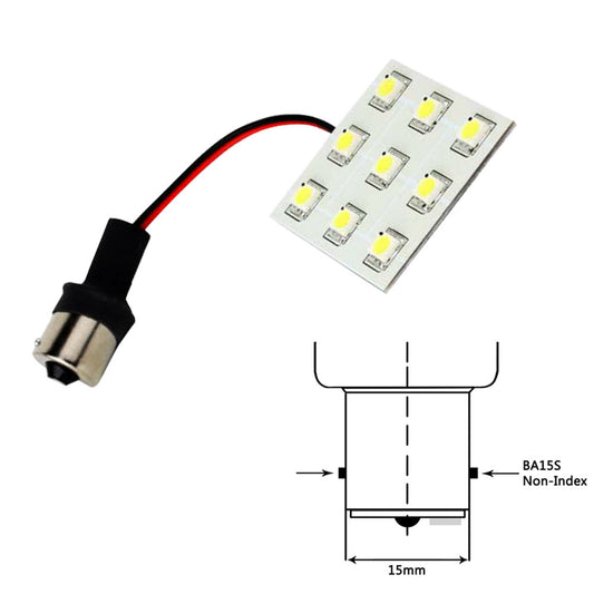 Lunasea Bayonet 9 LED Bulb BA15S - 12VAC or 10-30VDC/2W/149 Lumens - Warm White [LLB-229W-21-00] - First Stop Marine