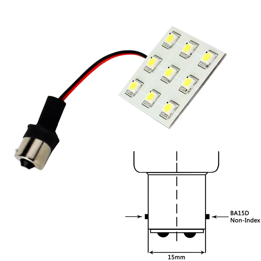 Lunasea Bayonet 9 LED Bulb BA15D - 12VAC or 10-30VDC/2W/149 Lumens - Warm White [LLB-269W-21-00] - First Stop Marine