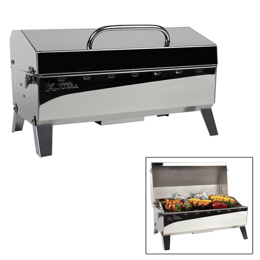 Kuuma Stow N Go 160 Gas Grill w/Thermometer and Ignitor [58131] - First Stop Marine