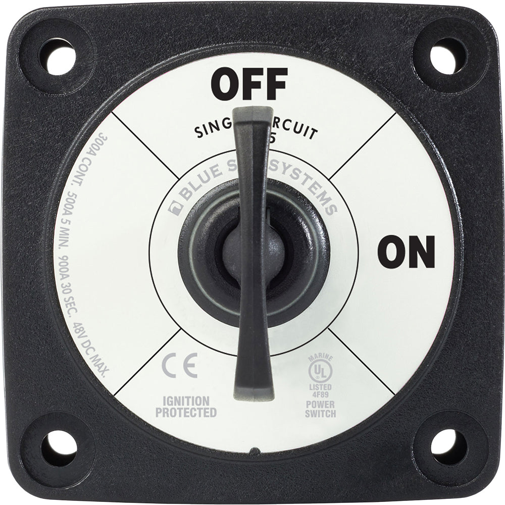 Blue Sea 6005200 Battery Switch Single Circuit ON-OFF - Black [6005200] - First Stop Marine