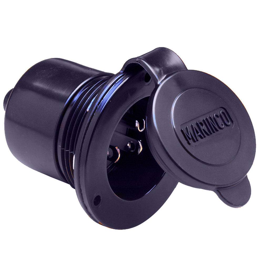 Marinco Marine On-Board Hard Wired Charger Inlet - 15Amp - Black [150BBI] - First Stop Marine