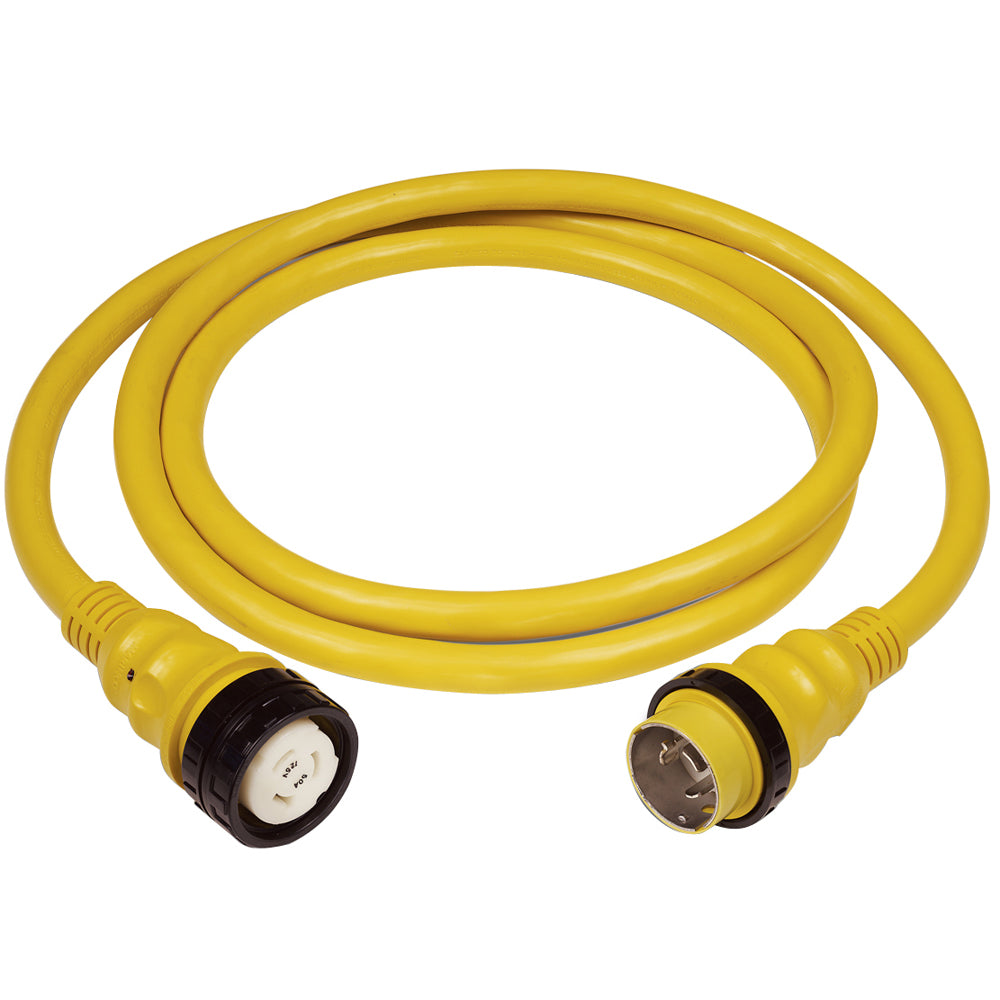 Marinco 50Amp 125/250V Shore Power Cable - 25' - Yellow [6152SPP-25] - First Stop Marine