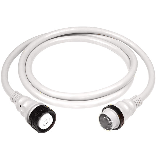 Marinco 50Amp 125/250V Shore Power Cable - 25' - White [6152SPPW-25] - First Stop Marine