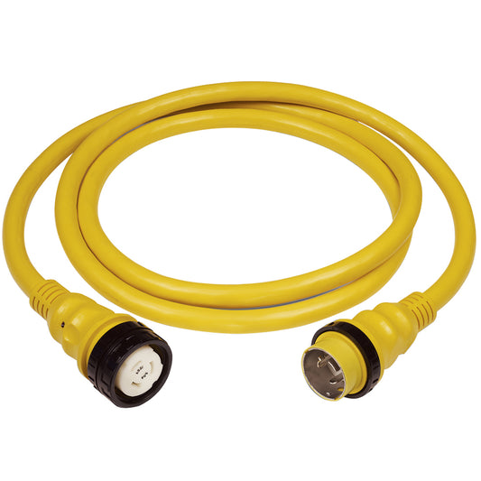 Marinco 50Amp 125/250V Shore Power Cable - 50' - Yellow [6152SPP] - First Stop Marine