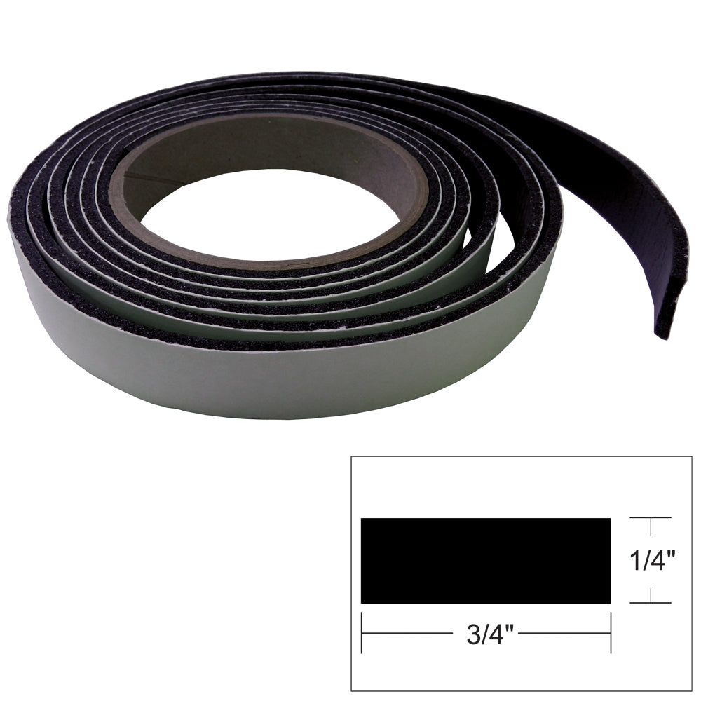 TACO Hatch Tape - 8'L x 1/4"H x "W - Black [V30-0748B8-2] - First Stop Marine