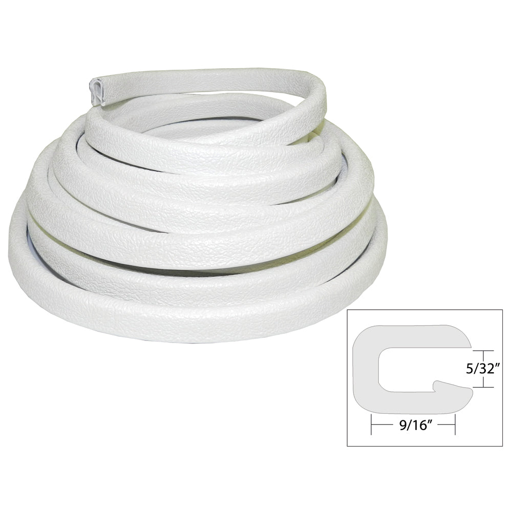 TACO Flexible Vinyl Trim - 5/32" Opening x 9/16"W x 25'L - White [V30-1005W25-1] - First Stop Marine