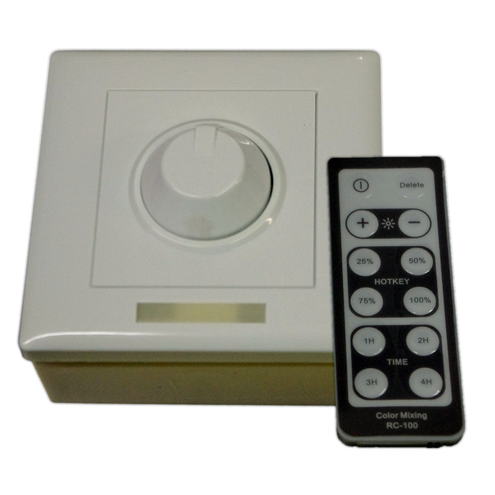 Lunasea Single Color Wall Mount Dimmer w/Controller [LLB-45AU-08-00] - First Stop Marine