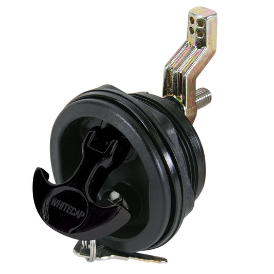 Whitecap T-Handle Latch - Nylon Black/Black - Locking [3226BC] - First Stop Marine