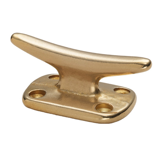 Whitecap Fender Cleat - Polished Brass - 2" [S-976BC] - First Stop Marine