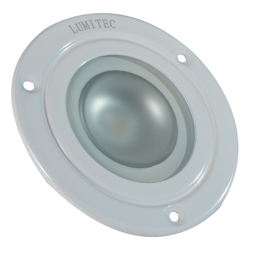 Lumitec Shadow - Flush Mount Down Light - White Finish - 3-Color Red/Blue Non-Dimming w/White Dimming [114128] - First Stop Marine