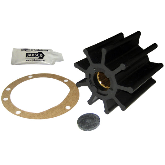 Jabsco Impeller Kit - 9 Blade - Nitrile - 3-3/4" Diameter x 3-1/2" W, 1" Shaft Diameter [6760-0003-P] - First Stop Marine