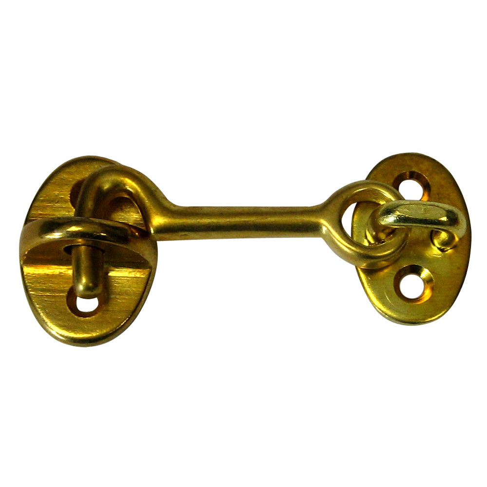 Whitecap Cabin Door Hook - Polished Brass - 2" [S-1401BC] - First Stop Marine