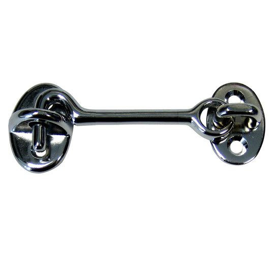 Whitecap Cabin Door Hook - CP/Brass - 3" [S-1402C] - First Stop Marine