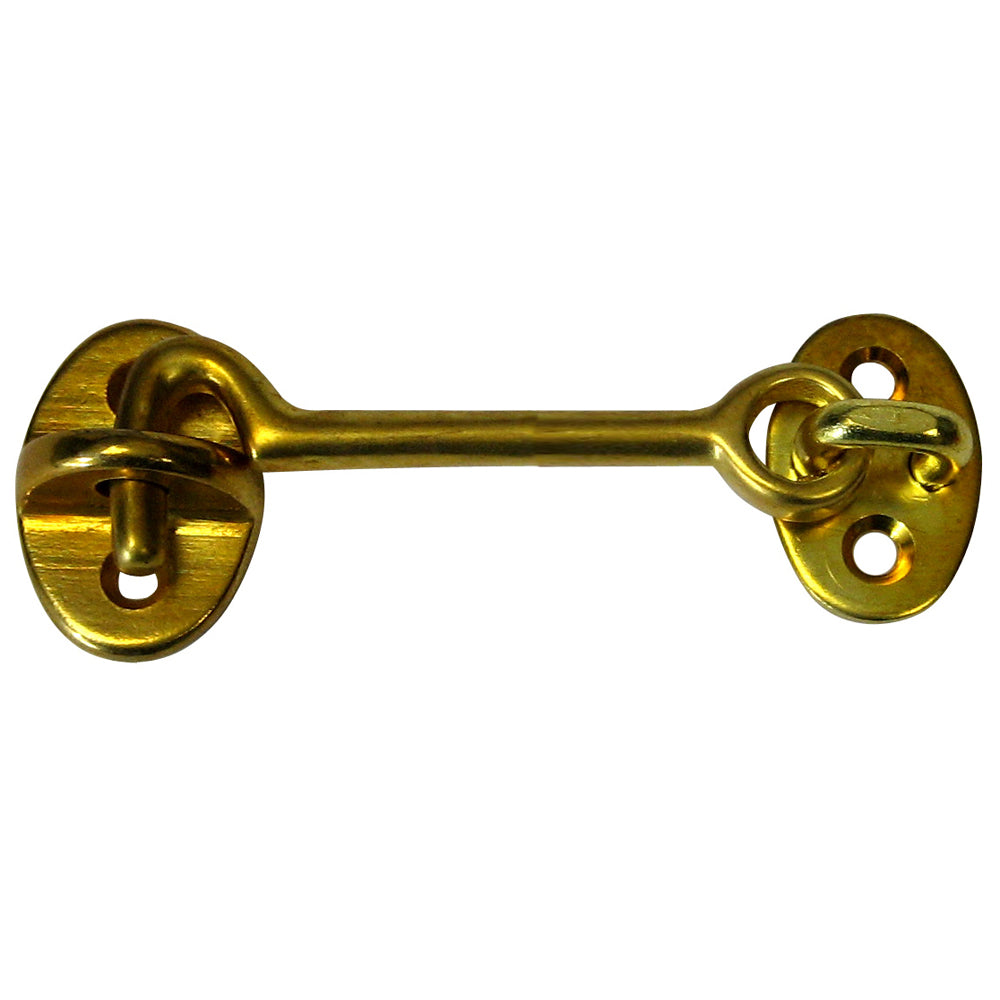 Whitecap Cabin Door Hook - Polished Brass - 3" [S-1402BC] - First Stop Marine