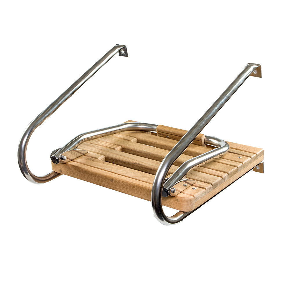 Whitecap Teak Swim Platform w/Ladder f/Inboard/Outboard Motors [60903] - First Stop Marine