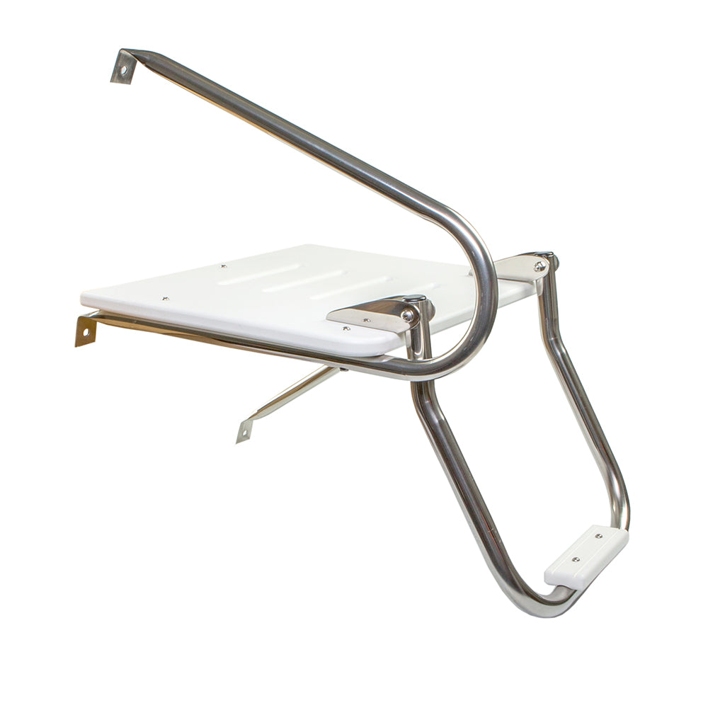 Whitecap White Poly Swim Platform w/Ladder f/Outboard Motors [67902] - First Stop Marine