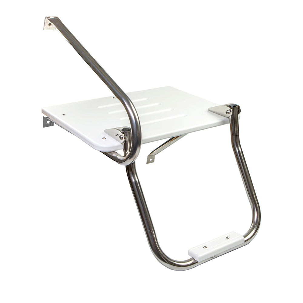 Whitecap White Poly Swim Platform w/Ladder f/Outboard Motors [67902] - First Stop Marine