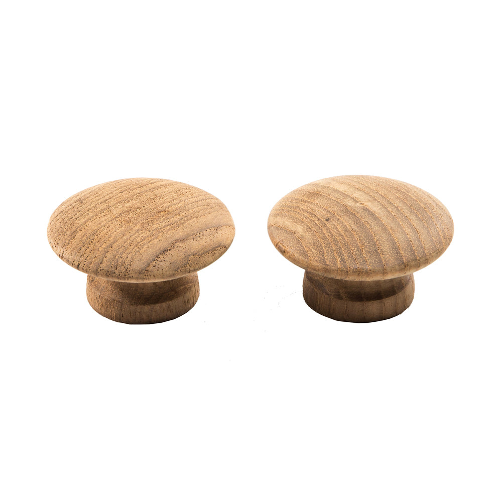 Whitecap Teak Round Drawer Knob - 2" - 2 Pack [60120-A] - First Stop Marine