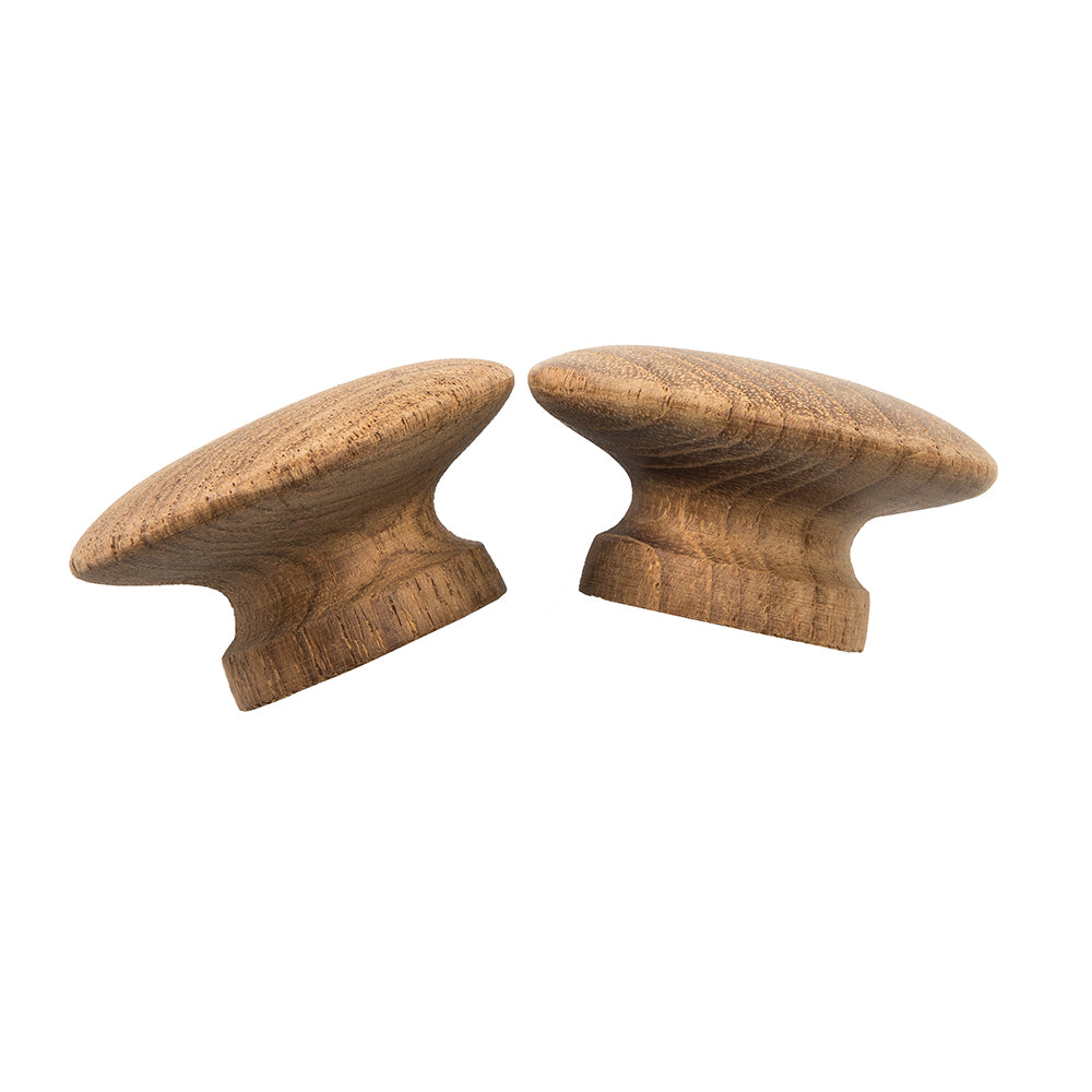 Whitecap Teak Round Drawer Knob - 2" - 2 Pack [60120-A] - First Stop Marine