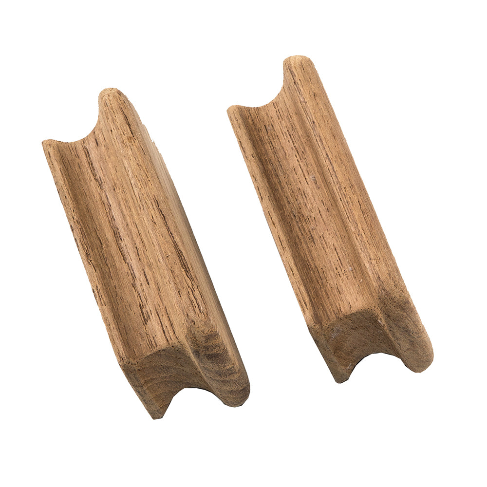 Whitecap Teak Rectangular Drawer Knob - 2-3/4"L - 2 Pack [60131-A] - First Stop Marine