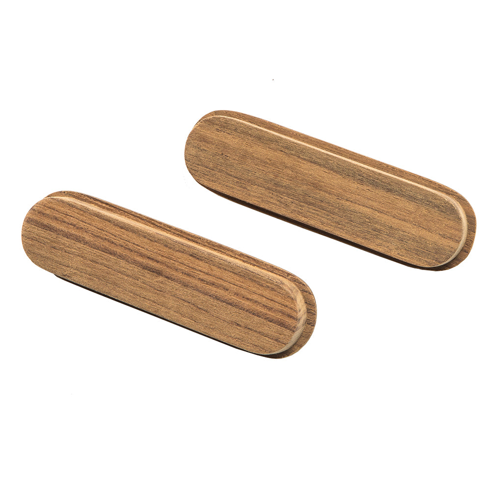 Whitecap Teak Oblong Drawer Pull - 4-1/16"L - 2 Pack [60124-A] - First Stop Marine