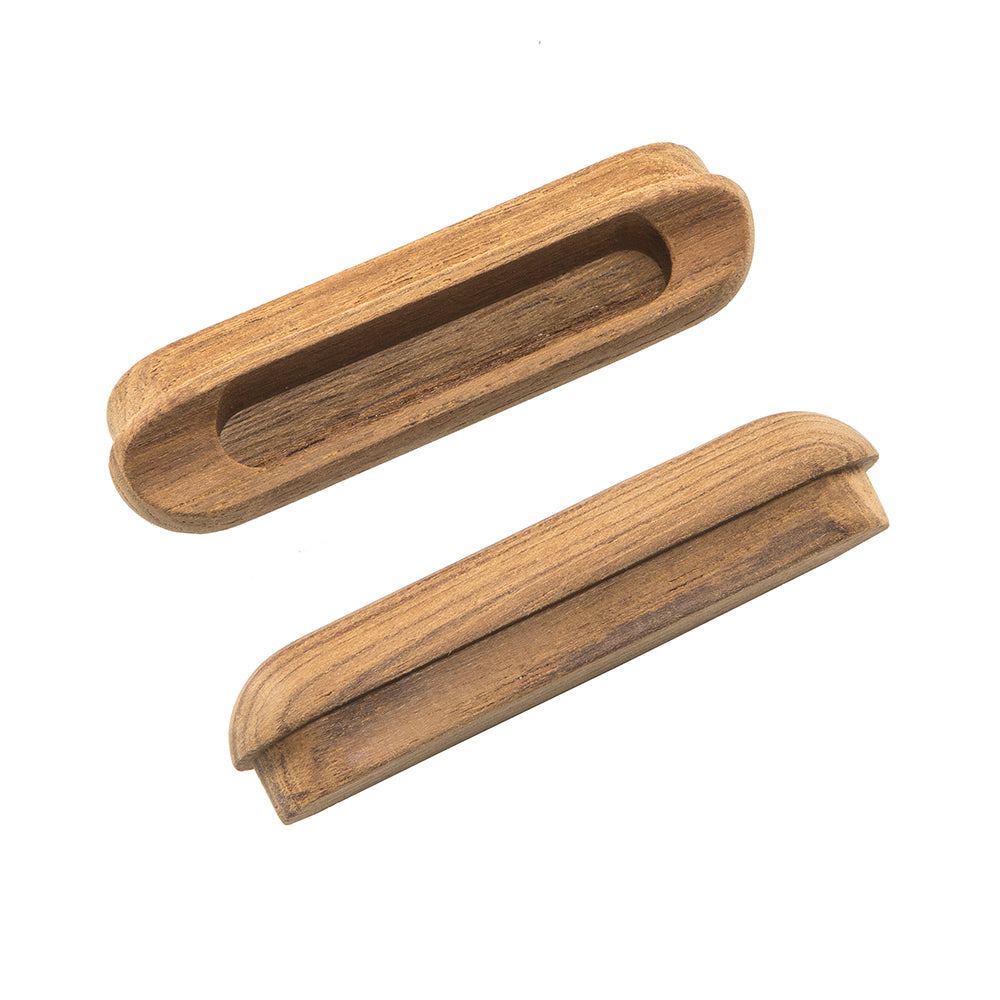 Whitecap Teak Oblong Drawer Pull - 4-1/16"L - 2 Pack [60124-A] - First Stop Marine