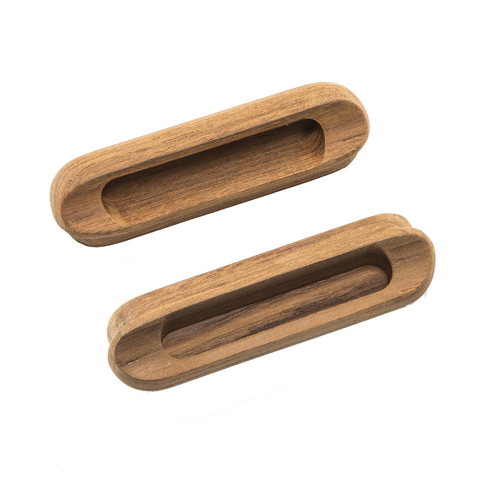 Whitecap Teak Oblong Drawer Pull - 4-1/16"L - 2 Pack [60124-A] - First Stop Marine