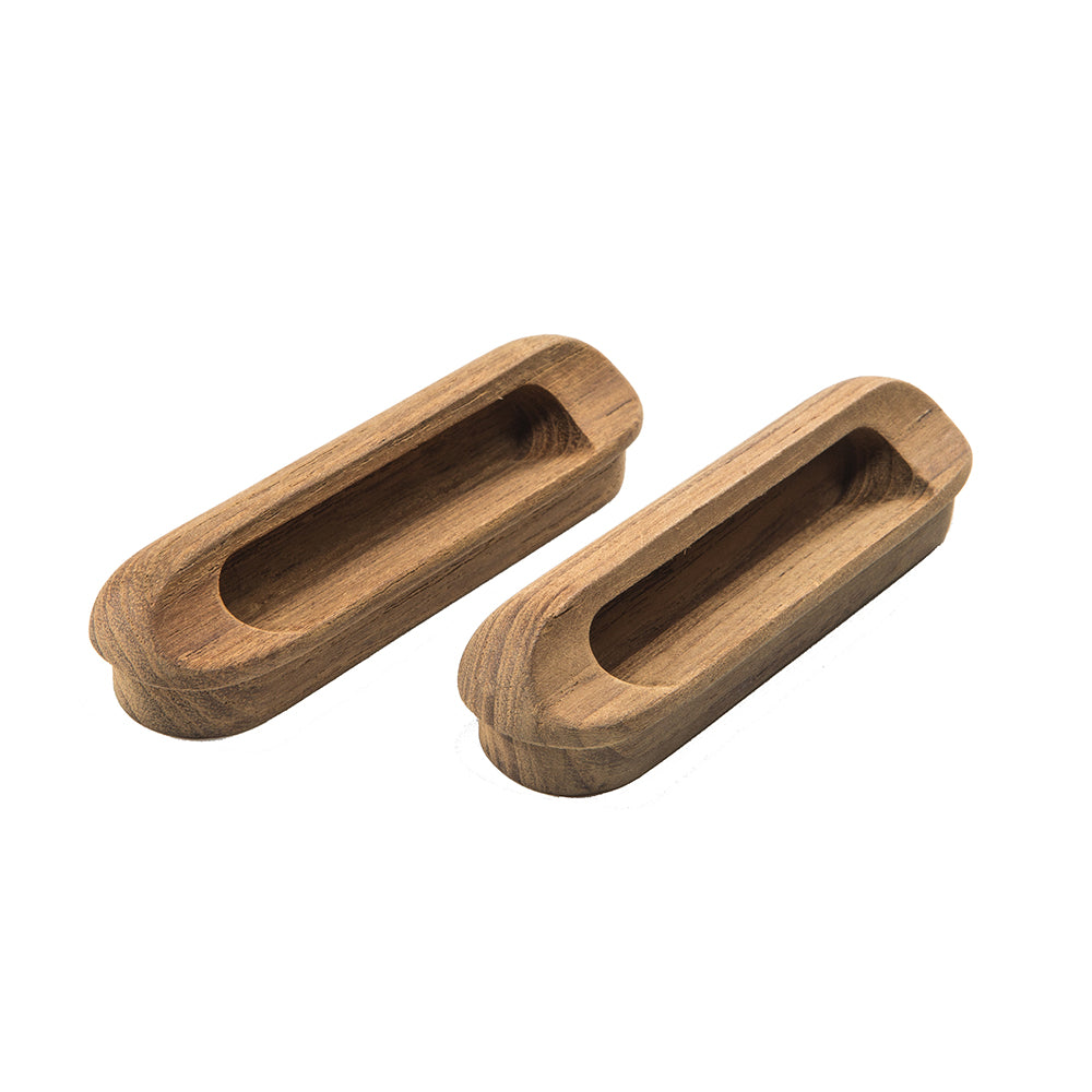 Whitecap Teak Oblong Drawer Pull - 4-1/16"L - 2 Pack [60124-A] - First Stop Marine