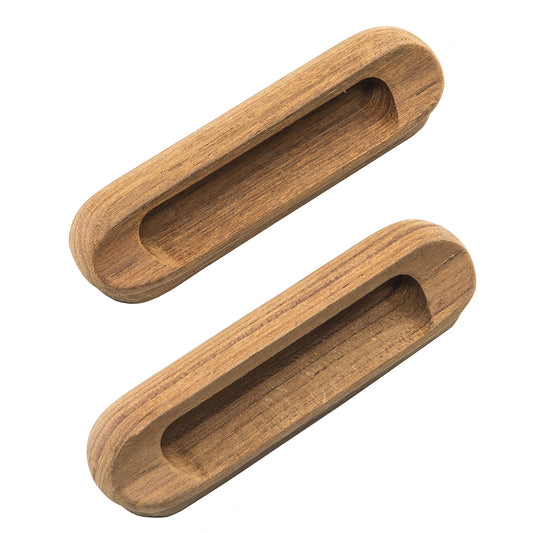 Whitecap Teak Oblong Drawer Pull - 4-1/16"L - 2 Pack [60124-A] - First Stop Marine