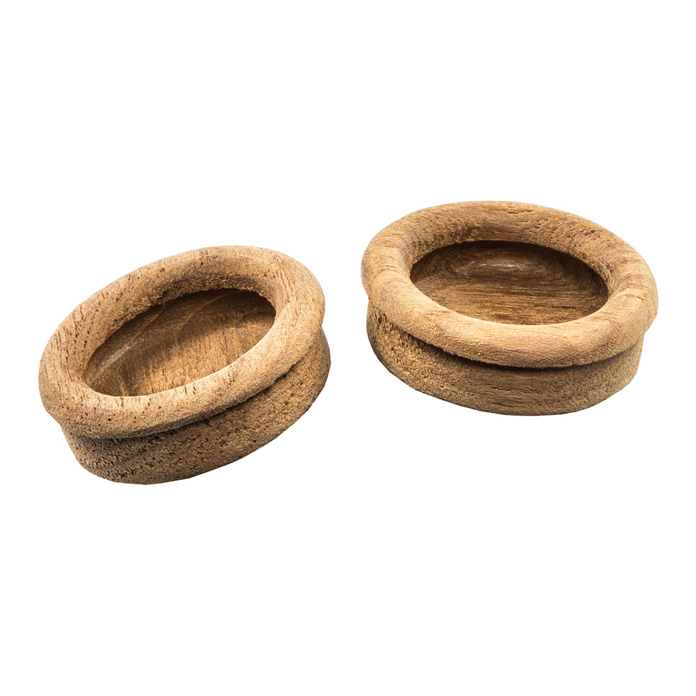 Whitecap Teak Round Drawer Pull - 1-3/8" Round - 2 Pack [60127-A] - First Stop Marine