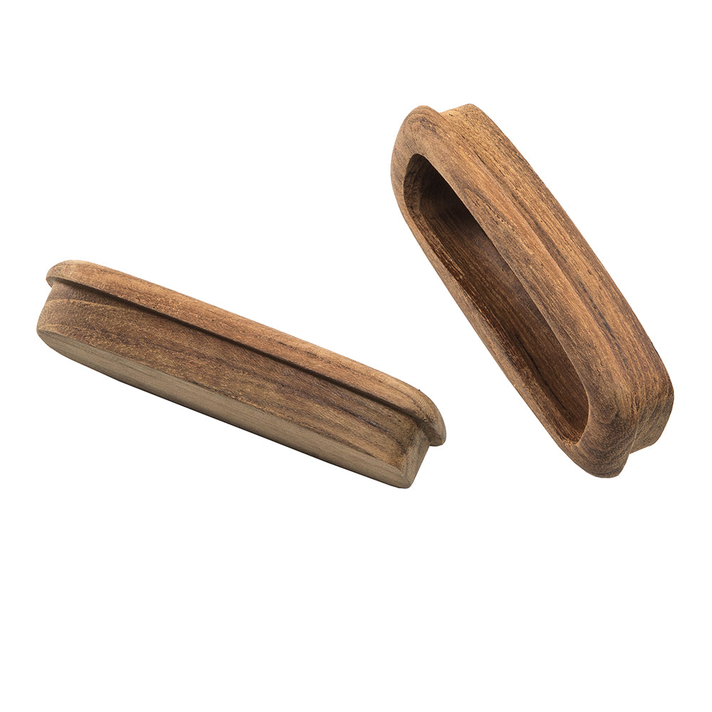 Whitecap Teak Rectangular Drawer Pull - 3-1/4"L - 2 Pack [60135-A] - First Stop Marine