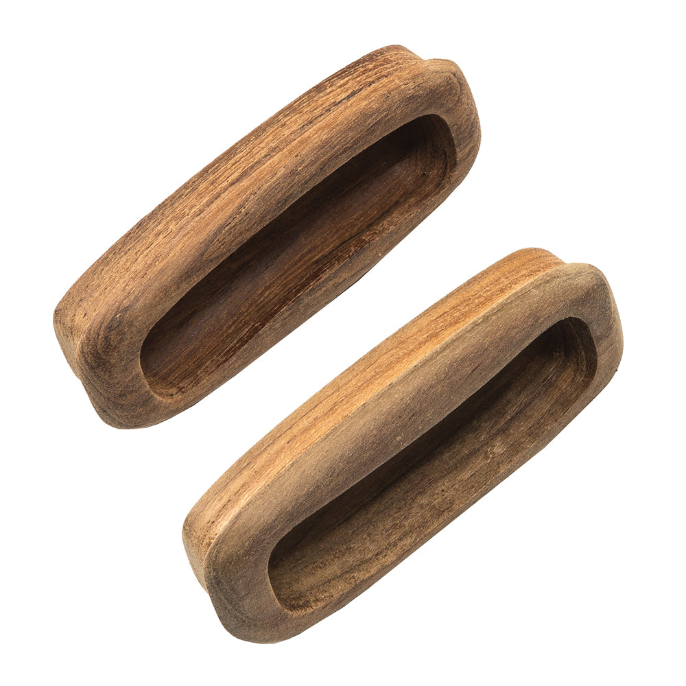 Whitecap Teak Rectangular Drawer Pull - 3-1/4"L - 2 Pack [60135-A] - First Stop Marine