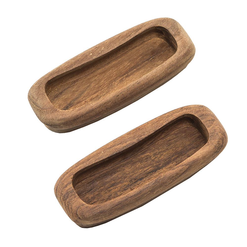 Whitecap Teak Rectangular Drawer Pull - 3-1/4"L - 2 Pack [60135-A] - First Stop Marine