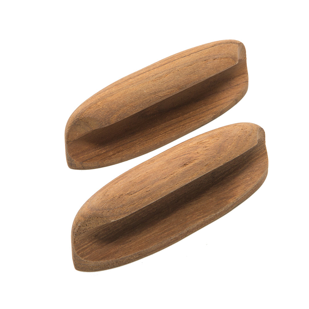 Whitecap Teak Oval Drawer Pull - 4"L - 2 Pack [60147-A] - First Stop Marine