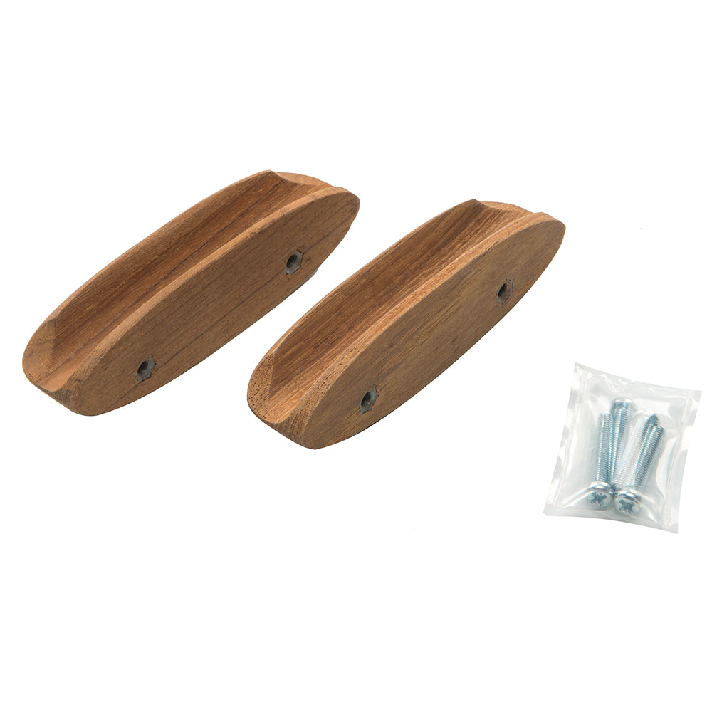 Whitecap Teak Oval Drawer Pull - 4"L - 2 Pack [60147-A] - First Stop Marine