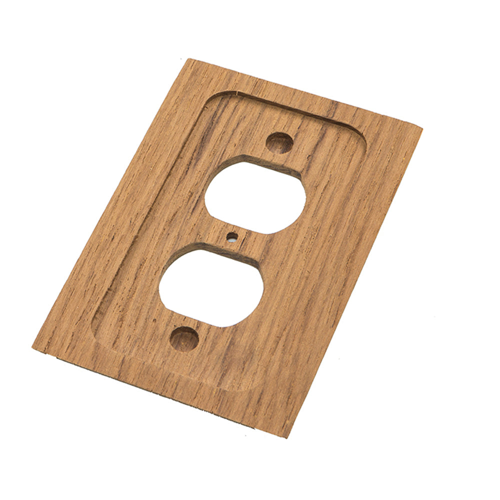 Whitecap Teak Outlet Cover/Receptacle Plate [60170] - First Stop Marine