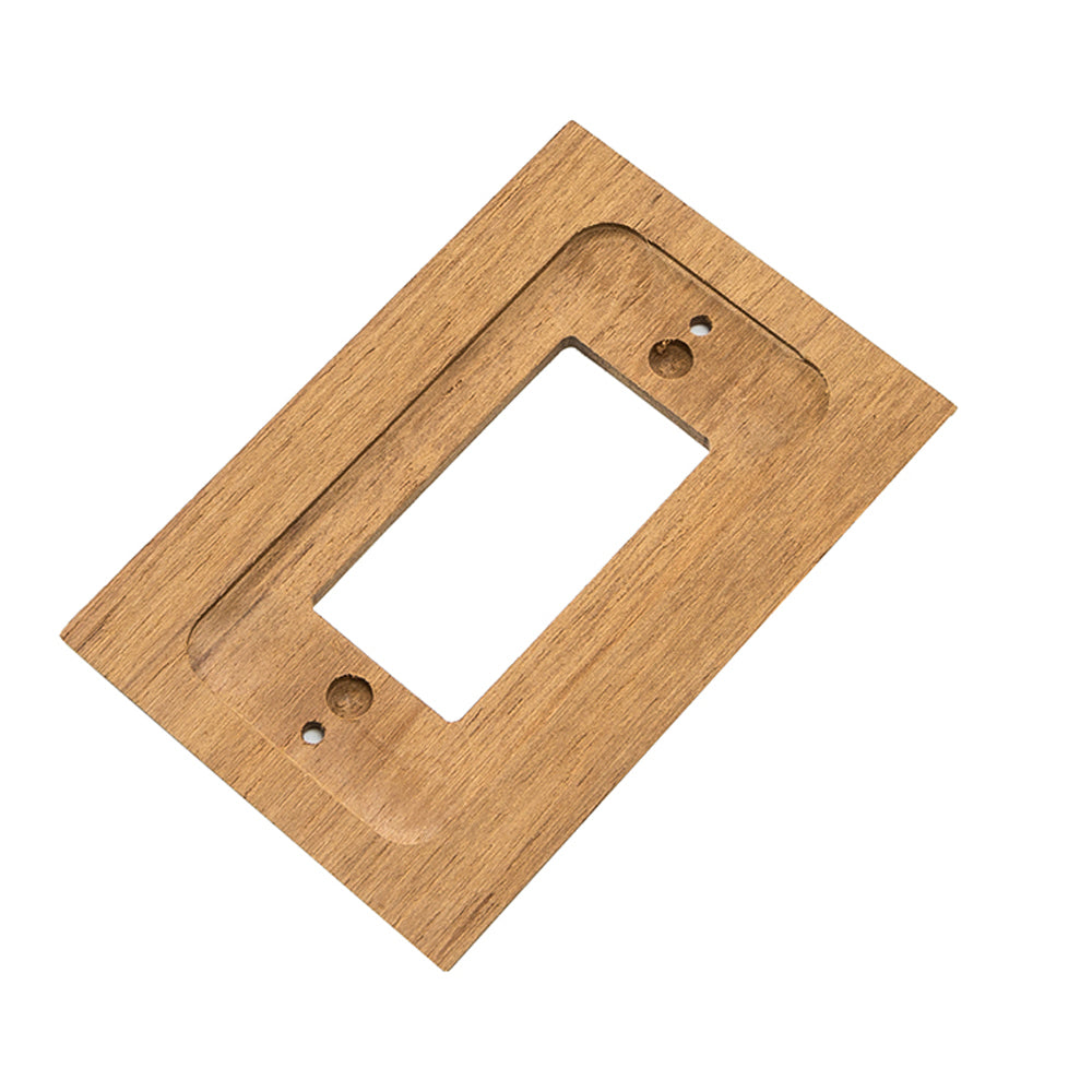 Whitecap Teak Ground Fault Outlet Cover/Receptacle Plate [60171] - First Stop Marine