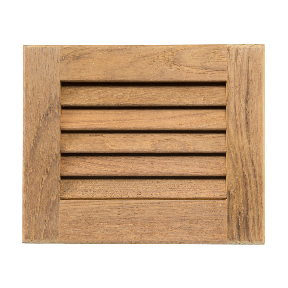 Whitecap Teak Louvered Insert - 7-1/2" x 9-1/8" x 3/4" [60712] - First Stop Marine