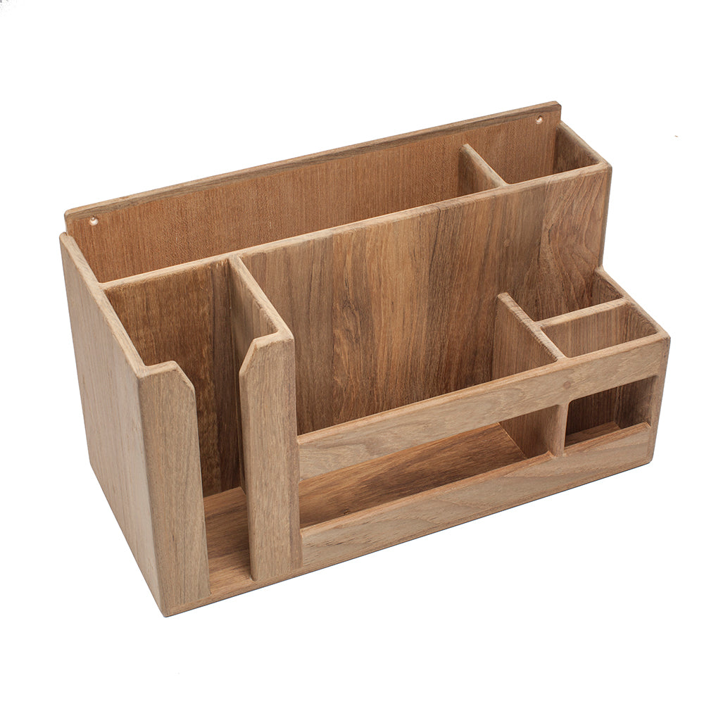 Whitecap Teak Dish/Cup/Utensil Holder [62404] - First Stop Marine