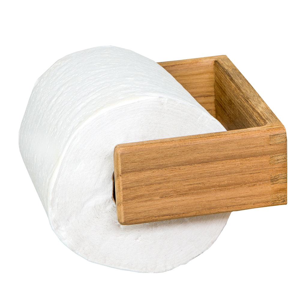 Whitecap Teak Toilet Tissue Rack [62322] - First Stop Marine