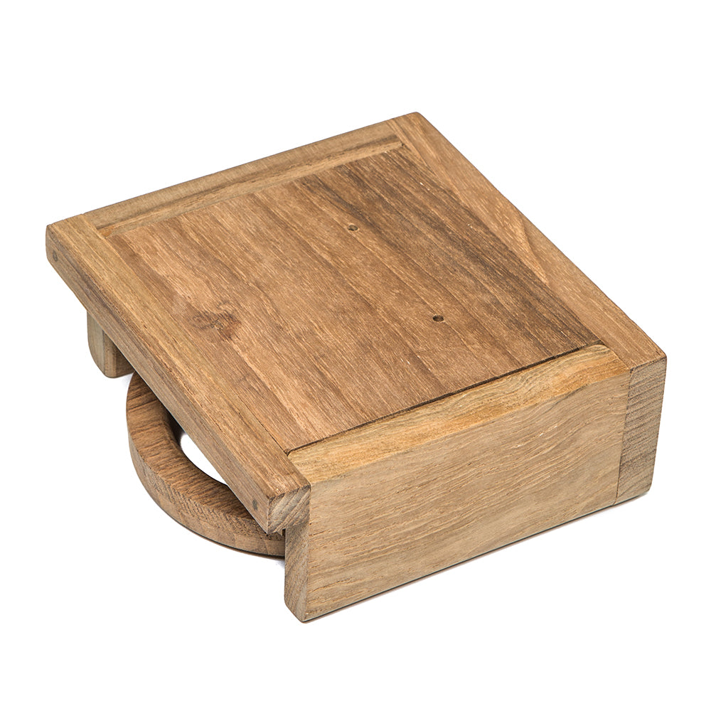 Whitecap Teak Folding Drink Holder [62601] - First Stop Marine