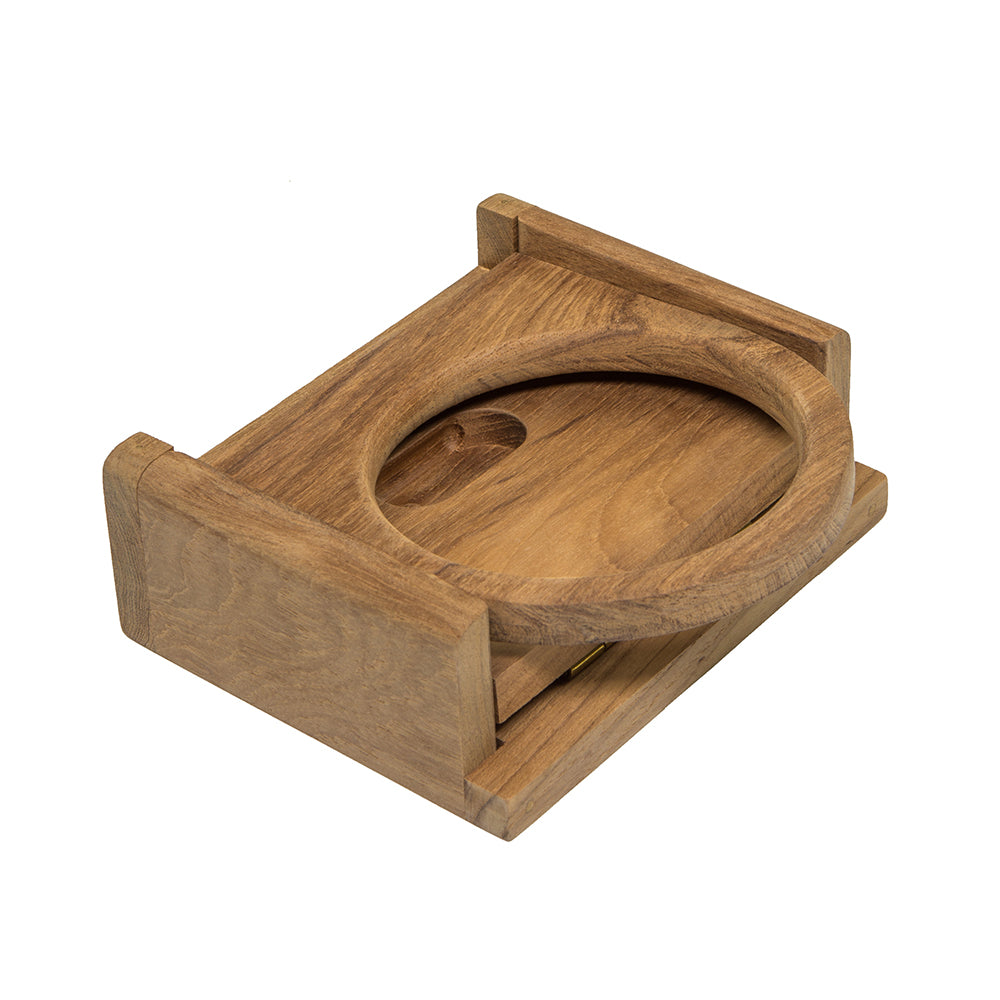 Whitecap Teak Folding Insulated Drink Holder [62602] - First Stop Marine