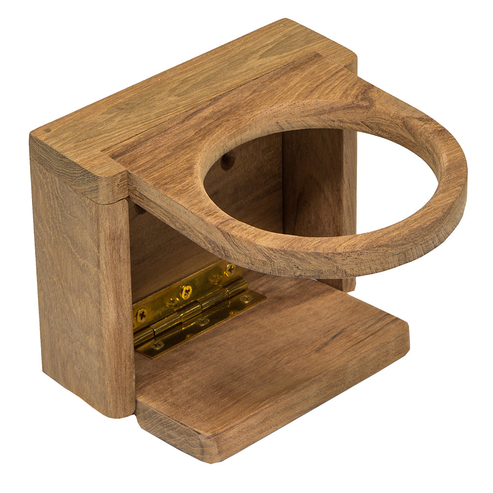 Whitecap Teak Folding Insulated Drink Holder [62602] - First Stop Marine