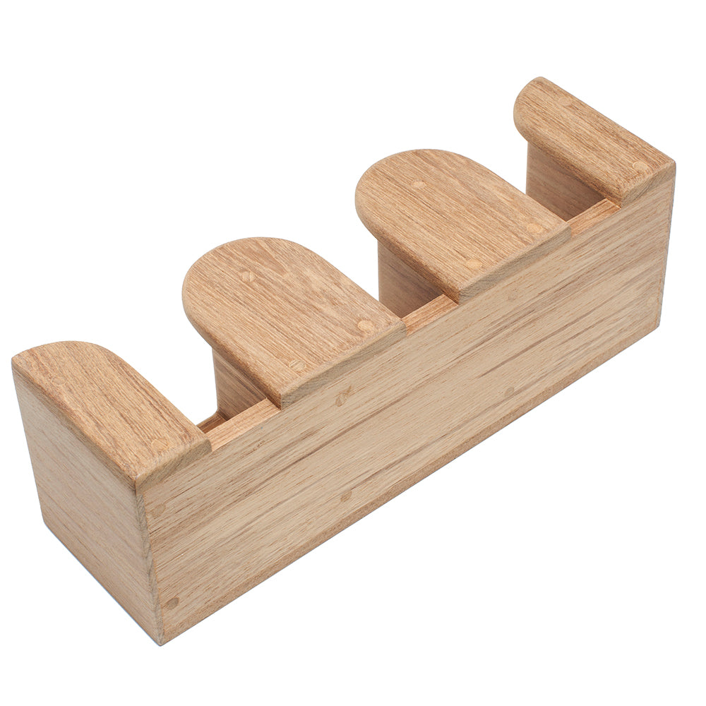 Whitecap Teak THree Mug Rack [62410] - First Stop Marine